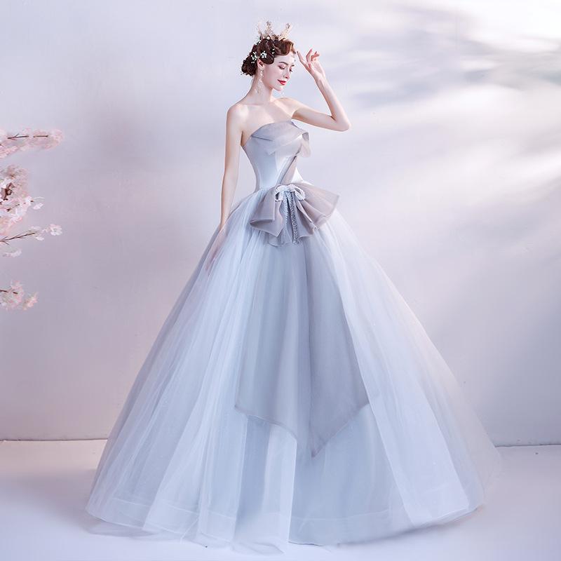 Women'S Evening Dress Ball Gown Princess Quinceanera Wedding Dresses Dress Performance Tulle Tutu Dress