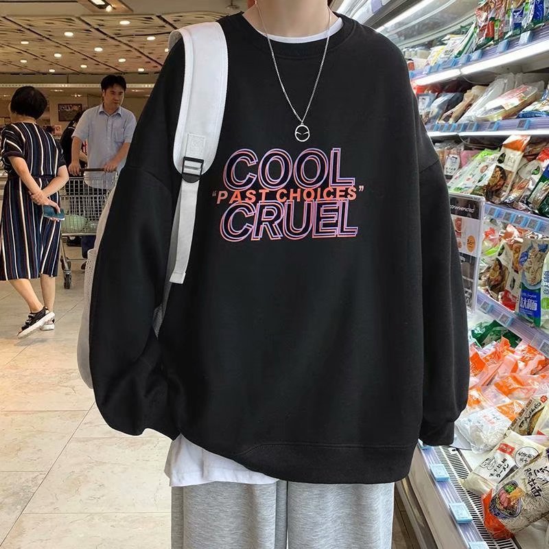 Men Sweatshirts round Neck Sweater Men's Spring and Autumn Outerwear Top