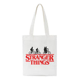 Stranger Things Hellfire Club Handbag Stranger Things Printed Creative One-Shoulder Student Handheld Shopping Bag