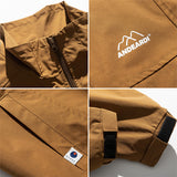 Men Jacket Spring Coat Men's Spring and Autumn Loose All-Matching Outdoor Casual Jacket