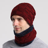 Men Winter Hats Winter Hat Sleeve Cap Autumn Men Knitted Hat