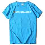 Let's Go Brandon T Shirt Letter Print Short-Sleeve T-shirt Bottoming Shirt