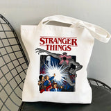 Stranger Things Hellfire Club Handbag Stranger Things Printed Canvas Bag Personalized Creative One Shoulder Student Shopping Bag