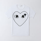 CDG Be Kind T Shirt Cotton Short Sleeve Printed Line Embroidery Love T-shirt