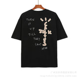 Cactus Jack McDonalds Shirt Travis Scott Printed Hip Hop Men's and Women's round Neck Short Sleeve
