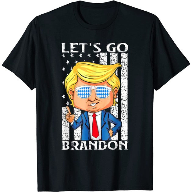 Let'S Go Brandon T Shirt Printed Short Sleeve Round Neck T-Shirt