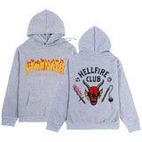 Stranger Things Hellfire Club Hoodie Monster Autumn Winter Sweater All-Match Loose Neutral Hooded Sweater