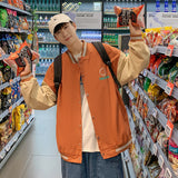 College Jacket Baseball Uniform Jacket Coat Men's Spring and Autumn Youth Printing Casual Top Clothes