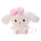 My Melody Plush Plush Rabbit Children's Backpack Cute Boys and Girls Small Backpack 2-6 Years Old Children's Toy Decoration Bag Kulomi
