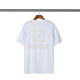 We11 Done T Shirts Reflective Summer Loose Couple Cotton