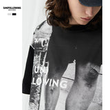 Preppy Aestitic T Shirt Spring and Summer round Neck Loose Print T-shirt