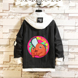 Comic Denim Jacket Anime Leisure Men's and Women's Coats Denim Jacket