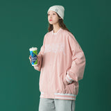 Beige Varsity Jacket Baseball Jacket Women's Retro Spring and Autumn Student Loose Leisure All-Matching Autumn Wear Jacket