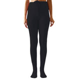 Women Christmas Santa Claus Leggings Autumn Warm Thick Leggings Foot Cover Skinny Pants Ribbed Stretch Knit Elastic Pilates