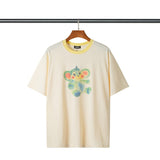 We11 Done T Shirts Cartoon Anime Leisure Loose Men's and Women's Same Summer