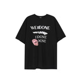 We11 Done T Shirts Puff Print Letter Logo For Men And Women