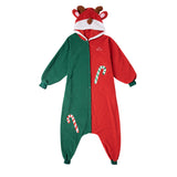 Hoodies Blankets Polar Fleece Christmas Animal One-Piece Pajamas Little Dear