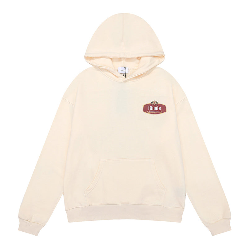 Rhude Hoodie Cotton Hoodie Sweater for Men and Women