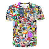 Homer Simpson Shirt Summer Printed Loose Short Sleeve Sports