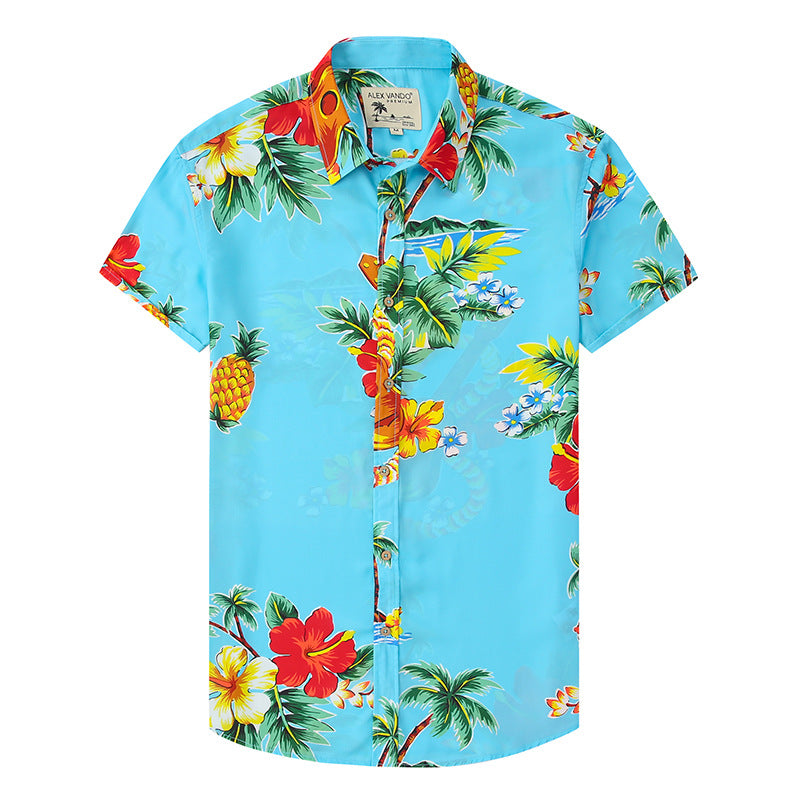 Men Beach T Shirts Short Sleeve Men's Shirt Fashion