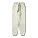 Kanye West Sunday Service Pant Fog Double Line Letters Ankle Banded Pants Casual Fleece Lined