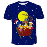 Homer Simpson Shirt Fashion T-shirt Printed Summer Casual
