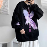 Men Sweatshirts round Neck Sweater Men's Spring and Autumn Hong Kong Style Casual Jacket Loose