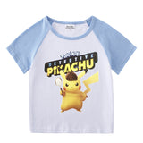 Children Pokemon Pikachu T Shirt Short Sleeve T-shirt Casual Sports