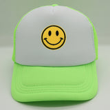 Smiley Face Cap Sponge Smiley Face Simple Casquette