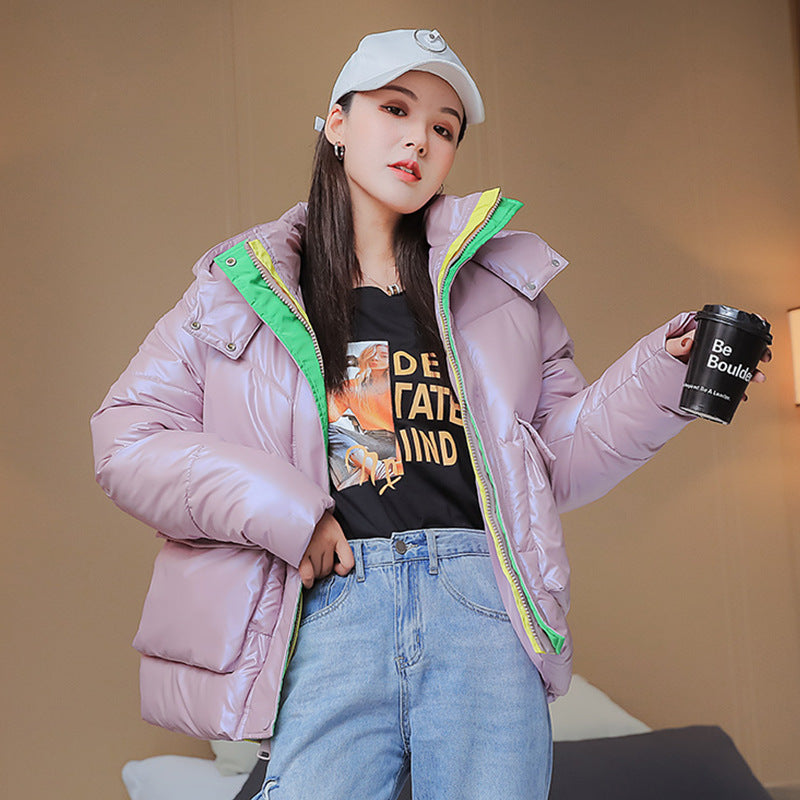Women Winter Coats Puffer Jacket Down Coat Casual Fashion Short and Medium Style Glossy Women's Down Jacket