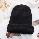 Toboggan Hat Soft Autumn and Winter Warm Earflaps Cap Knitted Hat