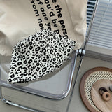 Leopard Fur Hat Spring and Summer Bucket Hat