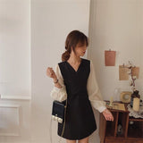 Daisy Buchanan Dress Spring and Autumn Retro High Waist Long Sleeves Dress