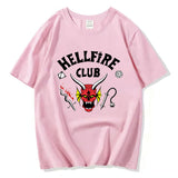 Stranger Things Hellfire Club T Shirt T-Shirt Stylish Loose Short Sleeve
