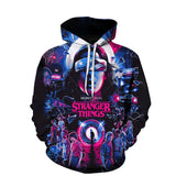 Stranger Things Hoodie Stranger Things 3D Digital Printing Loose Pullover Hoodie Sweater