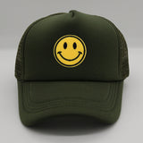 Smiley Face Cap Sponge Smiley Face Simple Casquette