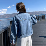 Baggy Jacket Women's Fashionable Loose Denim Jacket