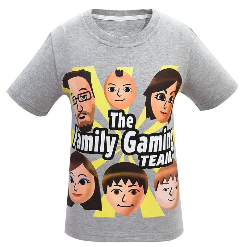 Fgteev T Shirt Roblox Fgteev The Family Game Summer Children and Teens Short Sleeve