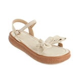 Flat Dress Sandals Summer Bow Buckle Sandals