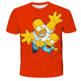 Homer Simpson Shirt Summer Digital Printing Leisure