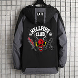 Stranger Things Hellfire Club Hoodie Men's and Women's Long Sleeve Hooded Jacket Casual Jacket