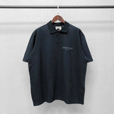Fog Fear Of God Essentials T Shirt Double Line Polo Shirt Reflective Letter Short Sleeve Loose Couple