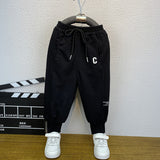 Toddler Boys Pants Boys' Spring and Autumn Knitted Track Sweatpants
