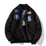 NASA Varsity Jacket Casual Coat Men's and Women's Embroidered Loose Autumn and Winter