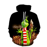 Grinch Hoodie 3D Printing Stylish Casual Hoodie