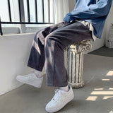 Men Pants Corduroy Casual Pants Loose Trousers