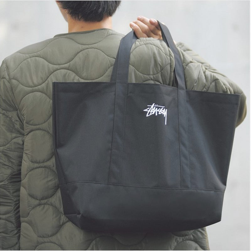Stussy Handbag Embroidered Cloth Bag Simple Handbag