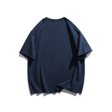 Men T Shitrs Summer Solid Color Printed round Neck T-shirt Short Sleeve Men