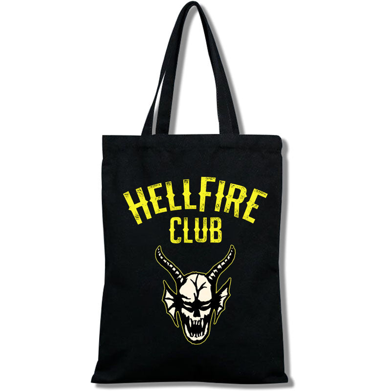 Stranger Things Hellfire Club Handbag Tote Bag Fashion Shopping Bag Portable Shoulder Bag
