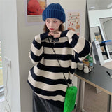 Preppy Aesthetic Sweater Autumn Sweater Women's Top Loose round Neck